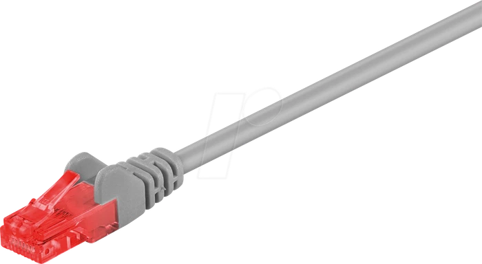 goobay Patchkabel, Cat6, U/UTP, RJ-45/RJ-45, 30m, grau