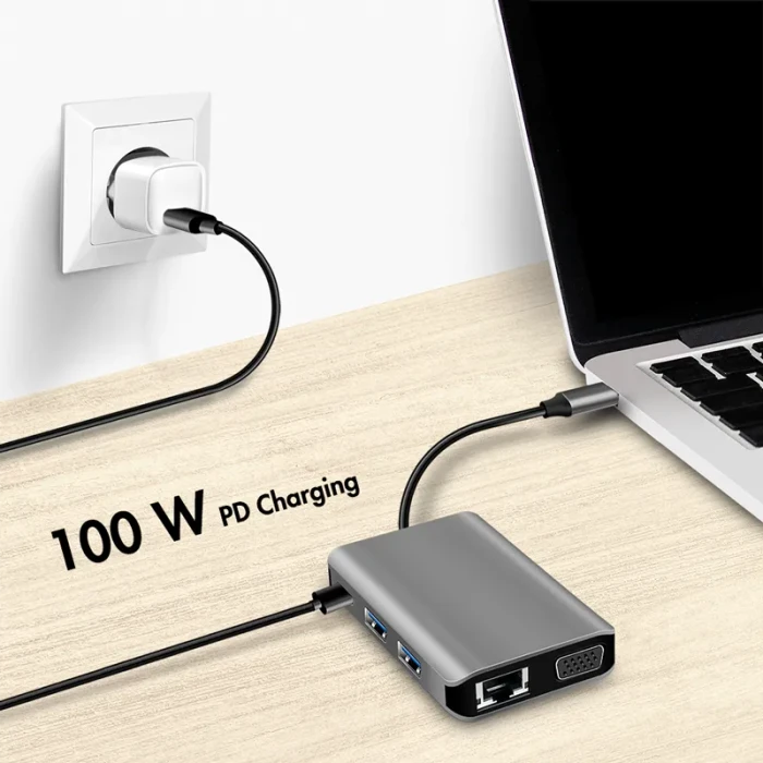 LogiLink USB 3.2 Gen 1 Dockingstation 7-in-1 Port, USB-C 3.0 [Stecker]