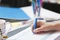 BIC 4 Colours Original 0.4mm Kugelschreiber blau/weiß Vorschaubild