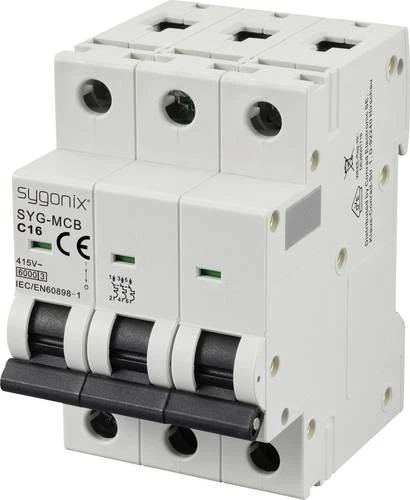 Sygonix Leitungsschutzschalter 3polig 16A 415 V/AC