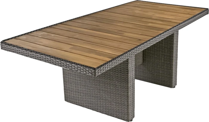 Garden Pleasure Braga Gartentisch 180x90cm weidengrau