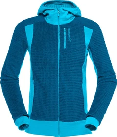 Norrøna falketind alpha90 Insulated Zip Hood Funktionsjacke aquarius/mykonos blue (Damen)
