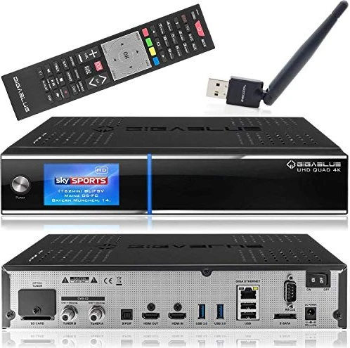 GigaBlue UHD Quad 4K 2x DVB-S2 FBC, 1TB