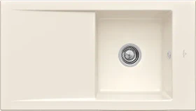 Villeroy & Boch Timeline 50 Einbau Becken reversibel mit Ablauffernbedienung crema
