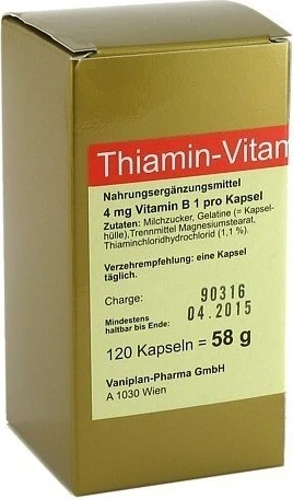 Thiamin-Vitamin B1 Kapseln, 120 St Image
