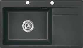 systemceram Stema 86 SL F Einbau Becken links mit Ablauffernbedienung schiefer