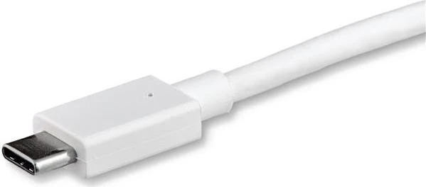 StarTech USB-C 3.1 [Stecker] auf DisplayPort 1.2 [Stecker] 4K 60Hz Adapterkabel weiß, 1m