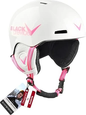 Black Crevice Stubai Helm weiß/pink (Junior)