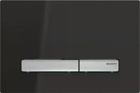 Geberit Sigma50 Betätigungsplatte schwarz/verchromt