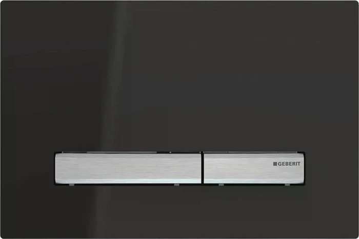 Geberit Sigma50 Betätigungsplatte schwarz/verchromt