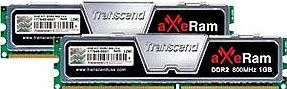 Transcend aXeRAM UDIMM 2GB Kit, DDR2-800, CL4-4-4-12