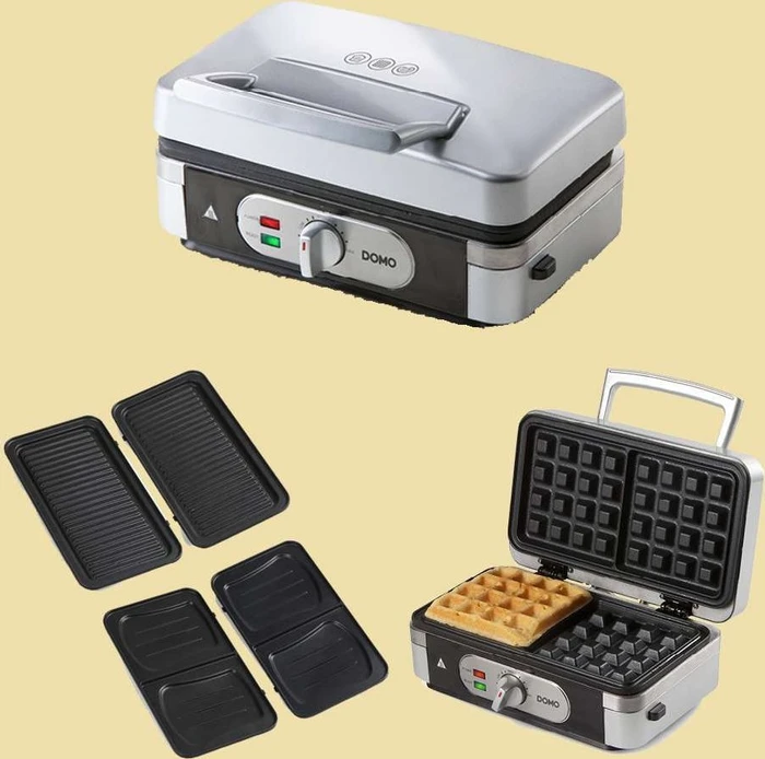 Domo DO9136C 3in1 Sandwichgrill inkl. Waffelplatten