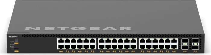 Netgear AVoIP M4350 Rackmount 10G Managed Switch, 36x RJ-45, 4x SFP28, 280W PoE++