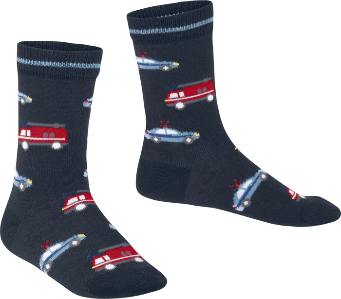 Falke Police and Fire Cars Socken space blue (Junior)