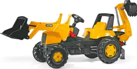 rolly toys rollyJunior JCB Trettraktor mit Frontlader und Heckbagger gelb