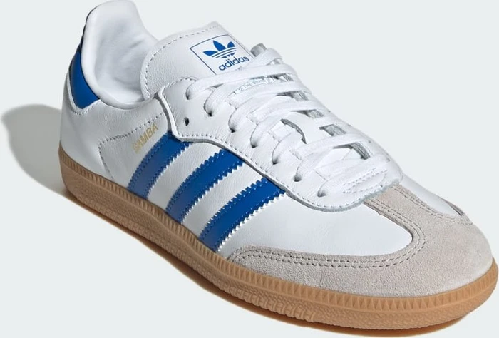adidas Samba OG cloud white/blue/gum (Junior)