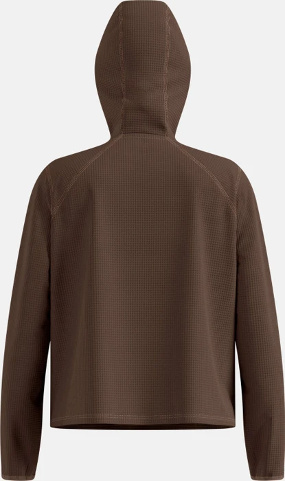 Odlo Cubic Multisport Midlayer Hooded Funktionsshirt langarm brown granite (Damen)