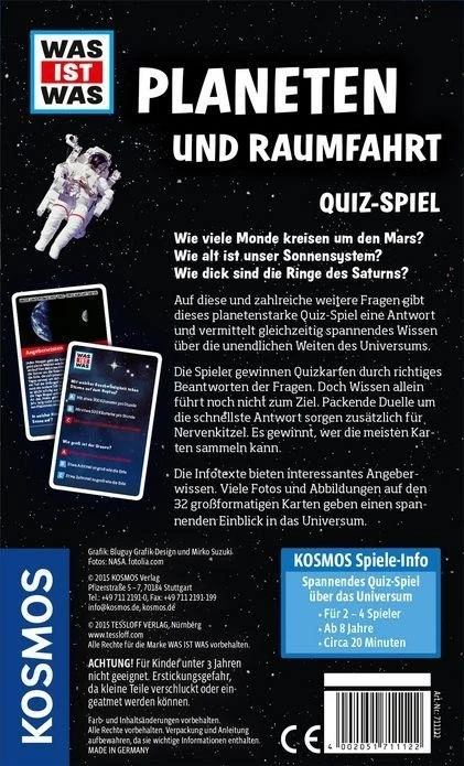 Was ist Was - Planeten und Raumfahrt Quiz-Spiel