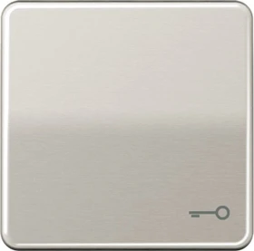 Jung Serie CD Wippe Metall mit Symbol "Tür", platin