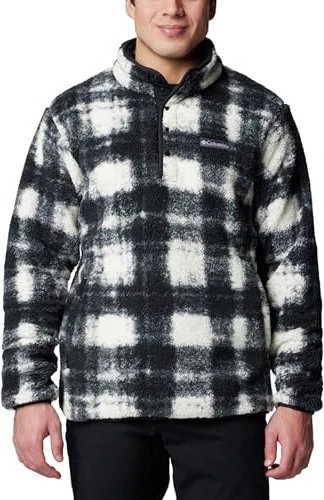 Columbia Rugged Ridge III Sherpa Half Snap Print Pullover chalk omblur (Herren)