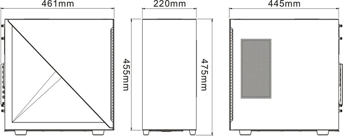 Thermaltake Divider 300 TG, schwarz, Glasfenster