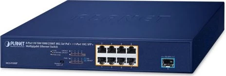 Planet MGS Rackmount 2.5G Switch, 8x RJ-45, 1x SFP+, 120W PoE+