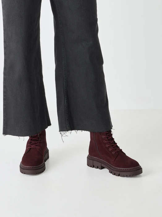 Tamaris Lederstiefelette rot (Damen)