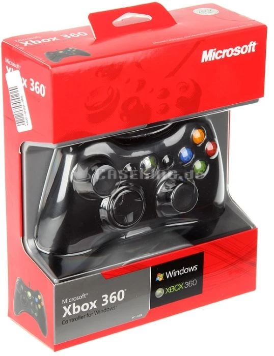 Microsoft Xbox 360 Controller für Windows USB schwarz (Xbox 360/PC)
