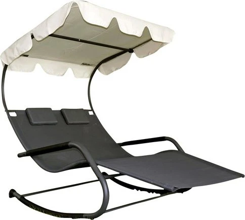 Garden Pleasure Serfios Doppel-Schaukelliege grau (305317)