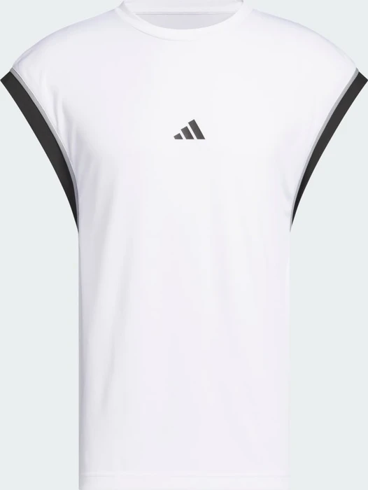 adidas Basketball All-World Sleeveless Funktionsshirt ärmellos weiß/schwarz (Herren)
