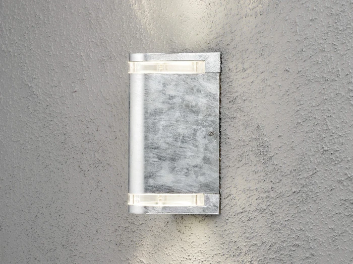 Konstsmide Modena GU10 35W 13cm Wandleuchte 2-flammig silber