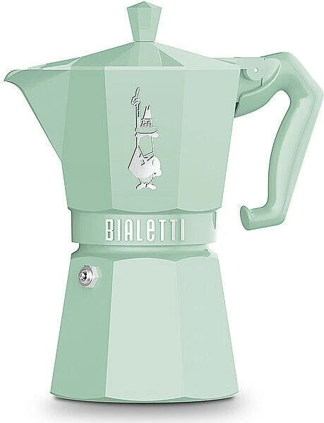 Bialetti Exclusive Moka Express 6 Tassen Espressokanne grün