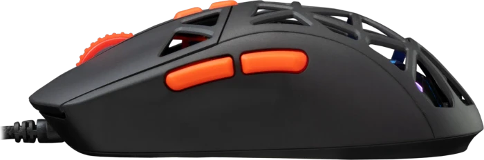 Baracuda Seal Black Gaming Mouse, schwarz/orange, USB