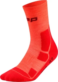 CEP Hiking Mid Cushion Compression Wandersocken neon coral/red (Damen)