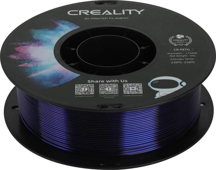 Creality transparent blue, Spule, 1.75mm, 1.00kg