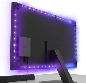 NZXT HUE 2 Ambient Lightning Kit, LED Controller für 21"-26" Monitore, schwarz, RGB-Beleuchtungsset