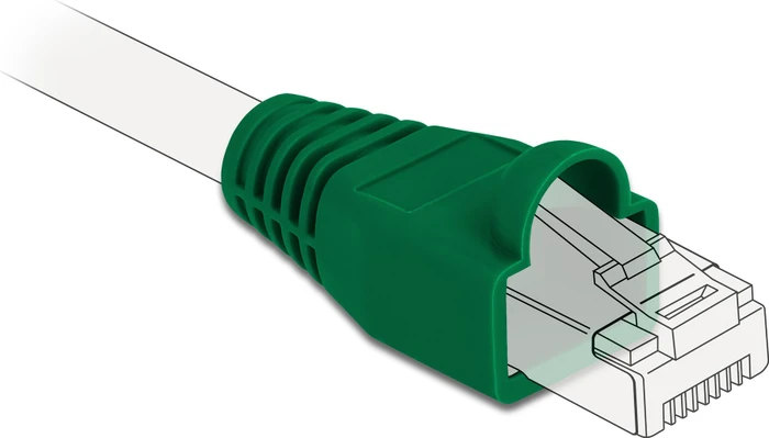 DeLOCK Knickschutztülle für RJ-45 Stecker, grün, 20er-Pack