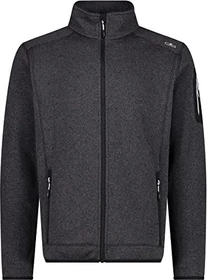 CMP Melange Knit Tech Heavy Fleece Jacke nero/glacier (Herren)