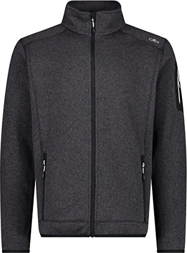 CMP Melange Knit Tech Heavy Fleece Jacke nero/glacier (Herren)