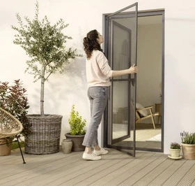 tesa Insect Stop ALU Fliegengittertür 120x240cm weiß