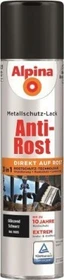 Alpina Farben Sprühmetallschutz-Lack Anti-Rost außen schwarz glänzend, 400ml