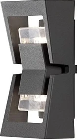 Konstsmide Potenza GU10 12cm Wandleuchte 2-flammig anthrazit