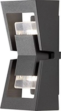 Konstsmide Potenza GU10 12cm Wandleuchte 2-flammig anthrazit