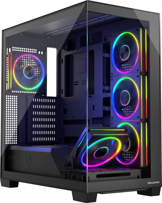 Modecom Volcano Stellar ARGB 5F Black, Glasfenster