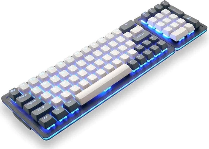 Mountain Mineral Keycap Set, Kunststoff (PBT) Double-Shot, weiß/schwarz, 113 Tasten (104+9), ANSI-US