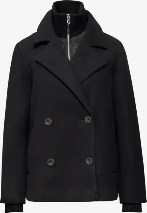 Street One Caban mit Inlay Jacke schwarz (Damen)