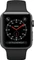 Apple Watch Series 3 (GPS) Aluminium 42mm grau mit Sportarmband schwarz Vorschaubild