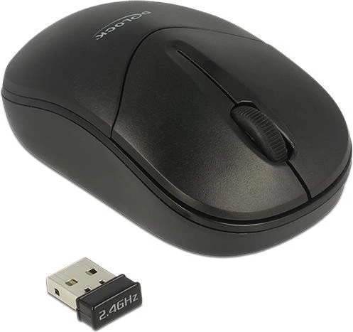 DeLOCK Mini Maus schwarz, USB