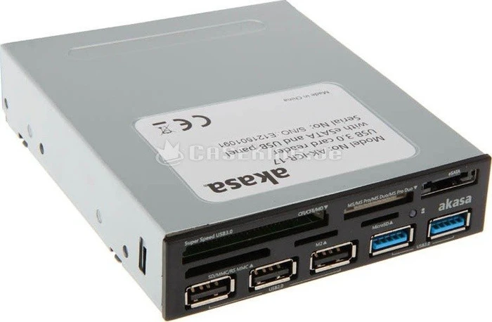 Akasa Internal Multi-Slot-Cardreader, USB 3.0 19-Pin Stecksockel [Stecker]
