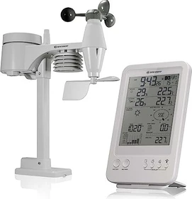 Bresser 5in1 Wettervorhersage-Center weiß, digital